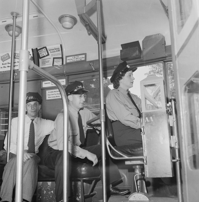 Female Bus Driver, Capital Transit Company, Washington, DC, June 1943, Esther Bubley