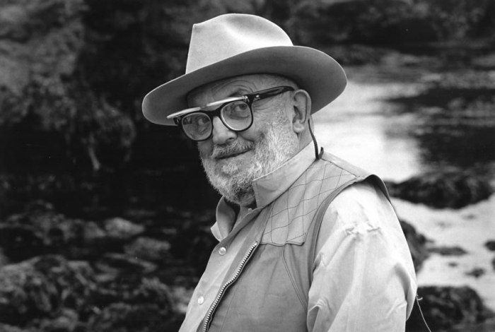 Portrait of Ansel Adams at Point Lobos by Martha Casanave